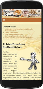 Unsere Webseite auf Ihrem Smartphone