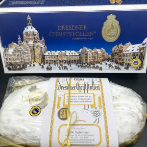 Echter Dresdner Christstollen 2 Kg mit Geschenkkarton