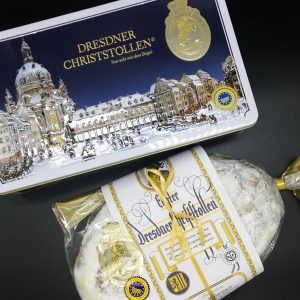 Echter Dresdner Christstollen in der Schmuckdose 1 Kg