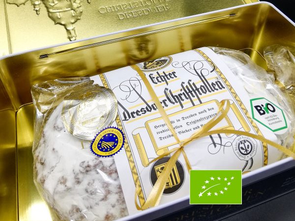 Bio-Meisterstollen in Schmuckdose